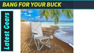 SUNNYFEEL Ergonomic Camping Chair: 1-Second Setup, 500lbs Capacity!