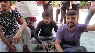 ABVP Jammu Kashmir  protest at controller office Jammu University .