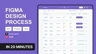Clean and sample Table template! auto layout for free! Figma Drawing Process!