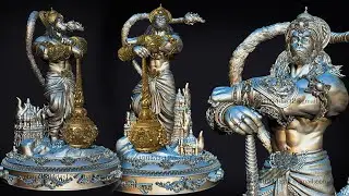 Bahubali Hanuman Ji STL for 3d Print
