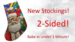New Double Sided Christmas Stocking
