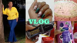 VLOG//Got a Cake from MIDA Bakers//Body care Products//New Nails//Shoot
