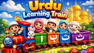 Urdu Alphabet Train for Kids 🚂🌙 || My Urdu Train | Kids Learning & Rhymes  #urdu #urdualphabets