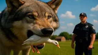Heroic Rescue: Police vs. Wolf Pack &mdash; Saving the Farm Geese in Broad Daylight