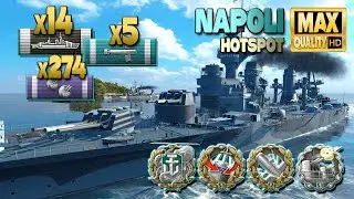 Наполи: Хорошая игра на карте Hotspot - World of Warships