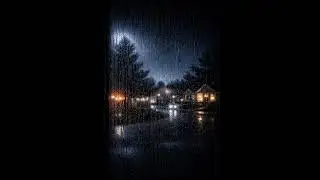 Rain Sounds at Night for Deep Sleep | City Rain on Window (No Thunder)