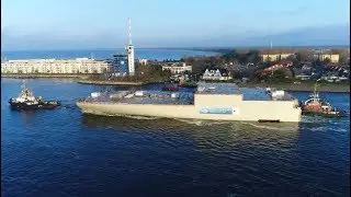 4K | AIDAnova huge LNG Engine Room Unit | for the Worlds first LNG Cruise Ship