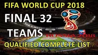 FIFA world cup 2018 qualified  32 teams list | FIFA world cup 2018 Qualifiers | MD1 production