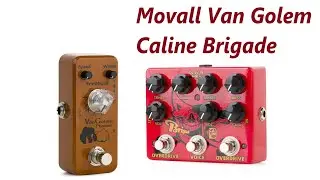Movall Van Golem Phaser + Caline Brigade Overdrive  how they sound together  Another Guitar Channel