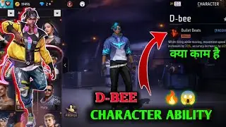 Free fire d bee character ability || d bee character ability test