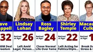 Celebrities Who Retired Too Early