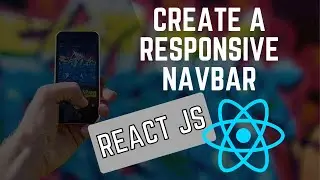 React responsive Navbar Tutorial. With Javascript and css.