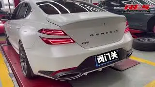 Hyundai Genesis G70 2.0T with valvetronic catback cold start sound check