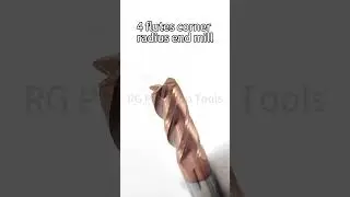 4 flutes corner radius end mill #cnc #endmill #factory #millingcutter