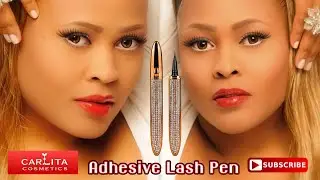 Luxury Adhesive Lash Pen by @CarlitaCosmetics | Say Goodbye To Cloggy Glue Tubes | #shorts
