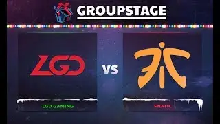 LGD vs Fnatic Game 2 - DOTA Summit 8: Group C - @Arteezy @Cr1t- @SumaiL @Bulba