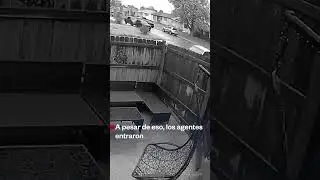 Agentes de ICE arrestan a un hombre en el patio de su casa | Noticias Telemundo