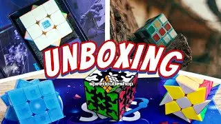 MoYu Super RS3M V2, 1cm 3x3 Cube, and more!! Unboxing cubes from Speedcubeshop