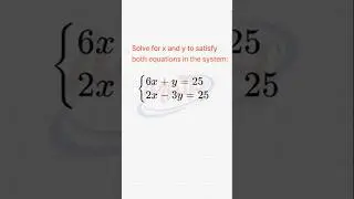 Daily Math Challenge-147 -Solving Equation System #maths  #mathematics  #algebratips #viralmaths