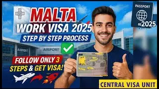 Malta Work Visa 2025 | Step by Step Process in 3 Easy Steps ✅✈️🇲🇹 | Malta Work visa #malta_visa