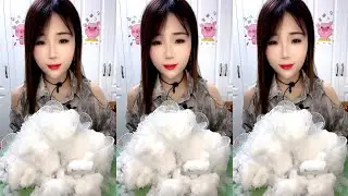 ASMR WHITE ICE EATING / ICE EATING. YY