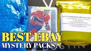 Opening the BEST hockey card mystery packs on eBay