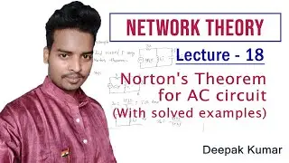 Examples of Norton's Theorem for AC  circuits | Simple explanation | lec18