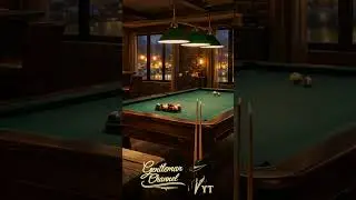 🎱🥃 Cozy Billiard Room on a Rainy Night ✨ Retro Jazz Background Music (3 Hours)