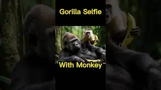 When Gorilla Meets Monkey&hellip; The Jungle Goes Wild! 😂 | Funny Shorts
