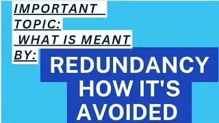 What is Redundancy//how to avoid redundants in sentence//brief discussion