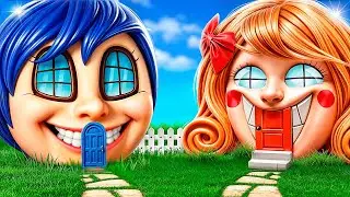E se as Emoções adotassem a Srta. Delight! Construímos uma Casinha para Divertida Mente 2!