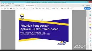 Sosialisasi Prepopulated eFaktur 3.0 - Petunjuk penggunaan Aplikasi eFaktur web based (2/5)