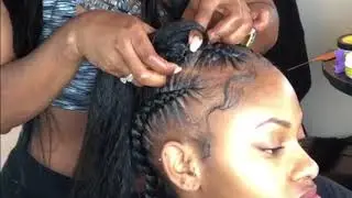How To: Feed-in Braids and Baby Hairs| @BraidLikeABoss IG Live Feed