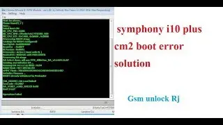 symphony i10 plus cm2 boot error solution