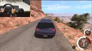 BeamNg.drive Bmw Serie 1 test drive with logitech g29 steering wheel