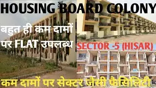 HOUSING BOARD COLONY || SECTOR-5,HISAR CITY|| बहुत कम दामों पर फ्लैट उपलब्ध || #sector5 #flat #hisar