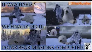 POLAR BEAR MISSIONS (V-X) PART 2. Thehunter Classic game play 2019