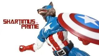 Marvel Legends CapWolf Captain America Red Onslaught BAF 2016 Wave Toy Hasbro Action Figure Review