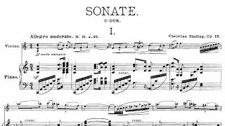 Christian Sinding - Violin Sonata No. 1, Op. 12 (1892)