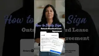 How to Easily Sign the Ontario Standard Lease Agreement