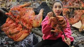 Amazing cooking chicken roasted with chili sauce recipe - Amazing video