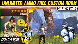 Creative Mode Unlimited Ammo Custom Trick | Play Unlimited Custom Without Custom Cards!!😱🔥|FREE FIRE