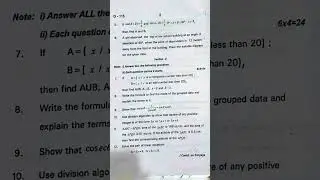 10th class mathematics question paper SA1 2024