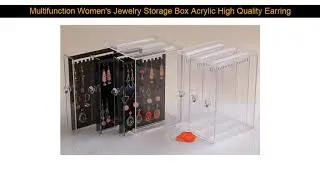 Multifunction Women's Jewelry Storage Box Acrylic High Quality Earring display stand Pendant Locket