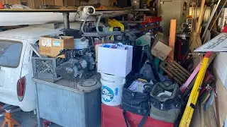 Hoarders garage organized and cleaned! Installed new Lista Cabinets!