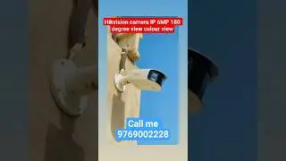 hikvision camera bullet IP 6MP 180 degree view colour view #hikvision #camera