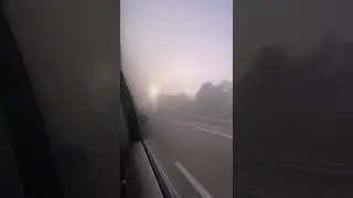 #foggy# morning #drive #desert#travel