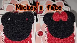 Easy crochet Mickey's face pattern 🧶