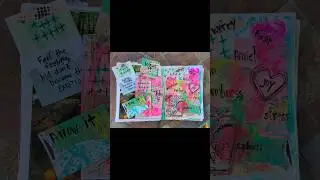 Feelings Spread #artjournal #artjournaling #emotions #stitching #journalideas