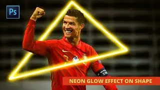 Create neon glow effect on shape using adobe photoshop